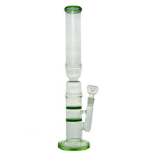 17" Stemless Honeycomb Disc Hookah Glass Smoking Water Pipe (ES-GB-430)